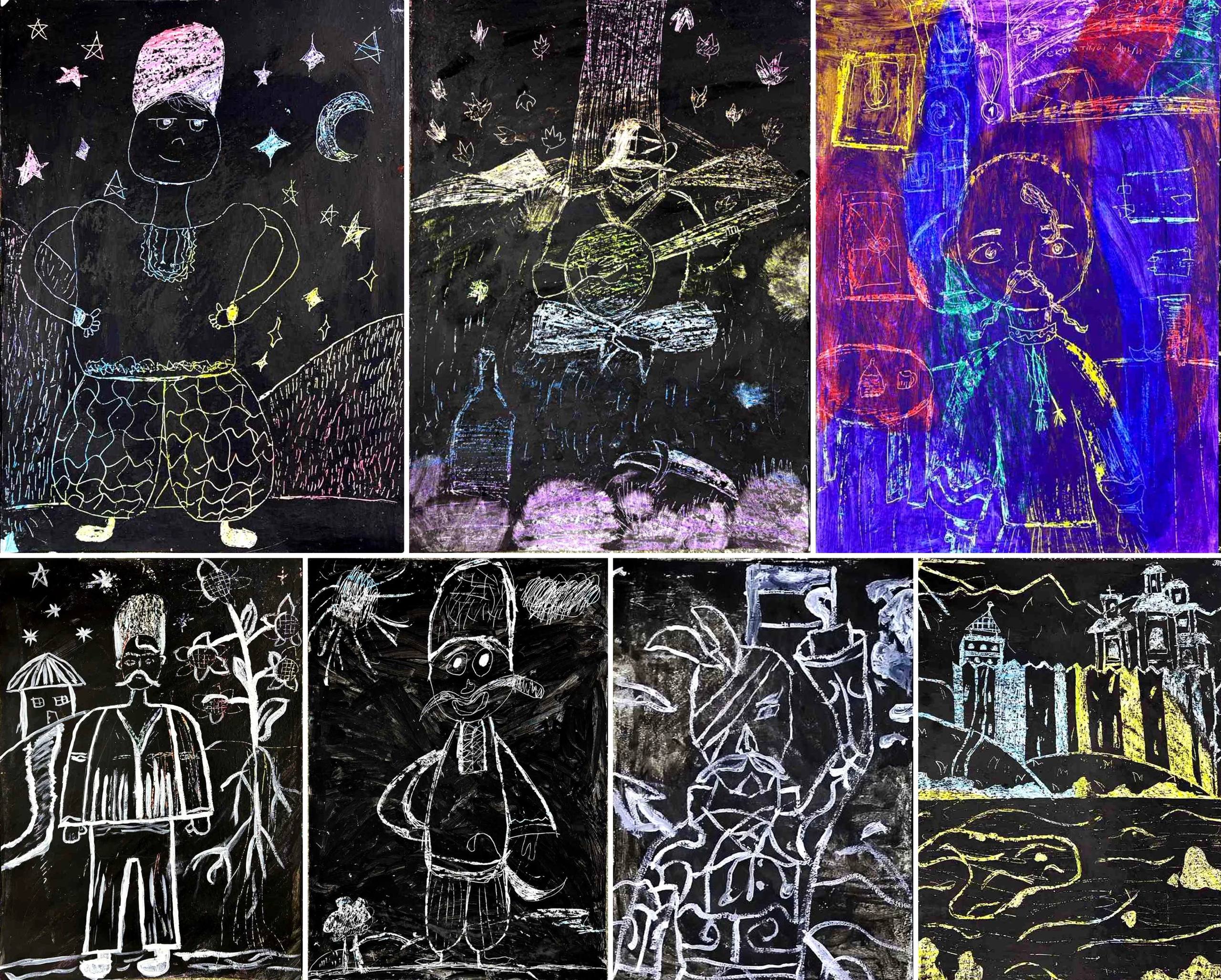 Роботи учнів до Дня українського козацтва.